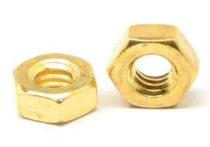 #4-40 Coarse Thread Hex Machine Screw Nut Brass - Picture 1 of 1