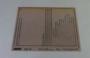 Microfich Teilekatalog / Ersatzteilliste Fiat 500 R -60330553- Baujahr 1973-1975 - Bild 1 von 1