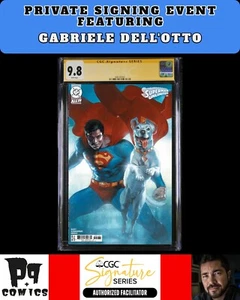 SUPERMAN UNLIMITED #1 CGC SS PRIVATE SIGNING GABRIELE DELL'OTTO SIGNED PRESALE - Picture 1 of 1