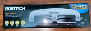 New In Box Bostitch EZ Squeeze 3-Hole Paper Puncher 50% Easier to Hole punch - Picture 1 of 1