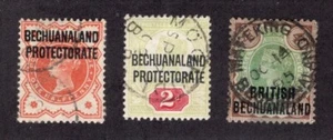 BRITISH BECHUANALAND  #69, 71, 73   USED - Picture 1 of 1