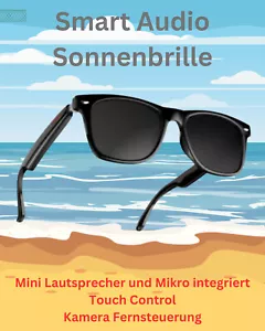 Smart Bluetooth Audio Sonnenbrille Kopfhörer + Mikro integriert, wasserdicht E13 - Bild 1 von 8
