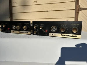 Qtà 2 preamplificatori microfonici a valvole Heathkit TE-1 abbinati non testati anni 60 - Foto 1 di 11