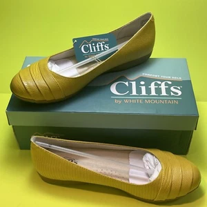 Zapatos planos Cliffs By White Mountain amarillos - Clara sin cordones para mujer talla 9M - Imagen 1 de 5