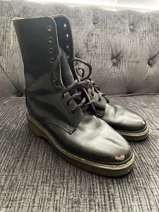 Botas Dr. Martens 1490 Vintage Hechas en Inglaterra Shelly's 10 Ojos - Imagen 1 de 8