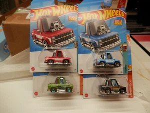 hot wheels tooned 83 chevy sileravdo set of4 colors n - Picture 1 of 3