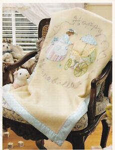 Embroidery Applique Baby Blanket Pattern Cloth Doll Toys Set 80 x 120 cm 