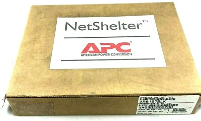 APC NetShelter AR8167BLK Cable Management Power Cable Trough End Cap Panel 180mm - Image 1 of 4
