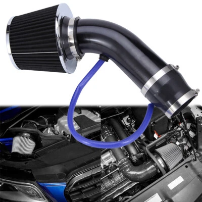Black Cold Air Intake Filter Alumimum Induction Kit Hose System Fit For Mazda 3 - Image 1 of 4