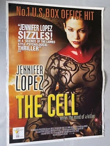 The Cell Jennifer Lopez Promo DVD / Video Shop Original Movie Poster (2000) - Picture 1 of 2