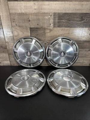 (4) JUEGO TAPACUBOS CHEVROLET MONTE CARLO 1973 1974 1975 1977 15" CUBIERTAS RUEDA Foto 1 de 4