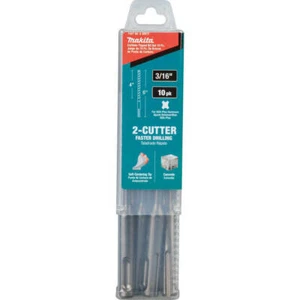 Makita B-60872 3/16 in. x 6 in. 2-Cutter SDS Plus Concrete Drill Bit (10-Pack) - Picture 1 of 2
