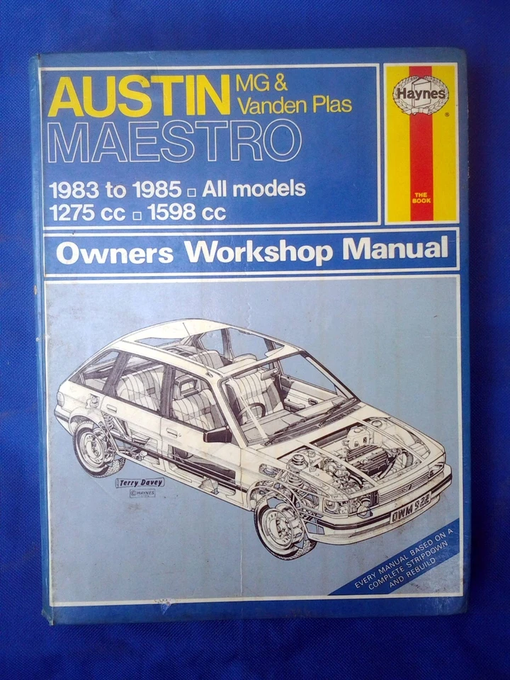Austin Maestro Haynes Workshop Manual  - 1983 to 1985, inc. MG & Vanden Plas - Image 1 of 1