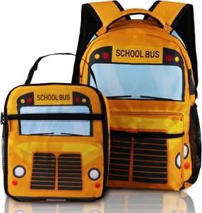 Schulbus Rucksack mit Brotdose, Set für - Bild 1 von 6