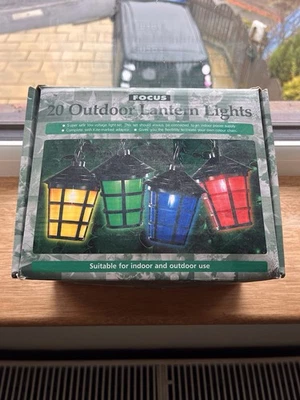 Vintage Focus Wickes Outdoor Lantern Lights X 20 Xmas BNIB - Image 1 of 4