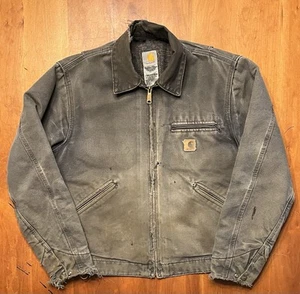 Early 2000s Carhartt Detroit Jacket (Worn), J97 PTL (Petrol), Medium - Picture 1 of 7