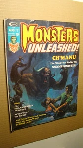 MONSTERS UNLEASHED 7 *NICE* MAN-THING FRANKENSTEIN CREEPY EERIE FAMOUS MONSTERS - Picture 1 of 1