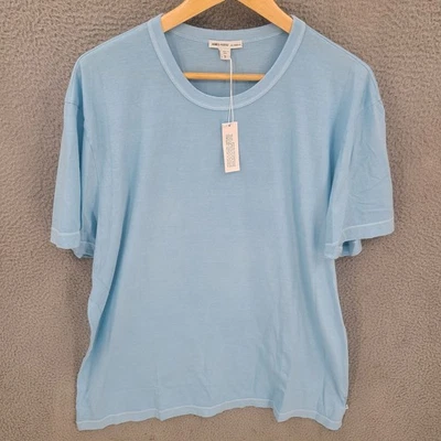 James Perse Shirt Mens Size 5 2XL Blue Short Sleeve Crew Neck NWT - Image 1 of 4