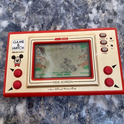 GAME&WATCH MICKEY MOUSE Nintendo Disney Mickey Mouse Disney Retro (Made in - Photo 1/4