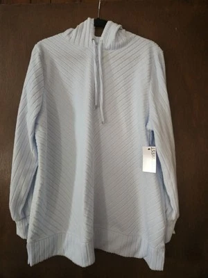NWT Nine West Baby Blue Hoodie Soft 2XL Womens - Image 1 of 4