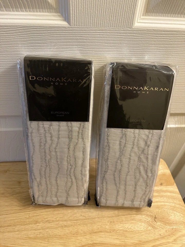 Donna Karan Luna Collection Euro Pillowshams Platinum