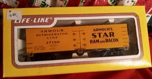 Armour Refrigerator Line Star Ham Bacon Life-Like 8505 AH&B 37160 NiB Reefer - Bild 1 von 2