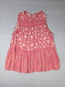Top sin mangas Maurices. Mujer, Talla 1x, Rosa Floral - Imagen 1 de 3