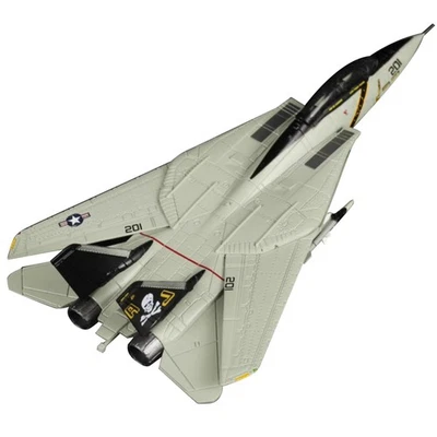 13 厘米压铸合金 1/144 比例美国海军 F-14 Tomcat 战斗机模型带支架 — 第 1/4 张图片