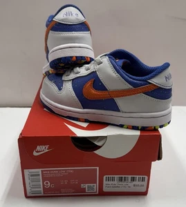 Nike Dunk Low (TDE) Photon Dust/Total Orange Toddler 9c - Picture 1 of 9