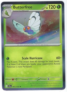 #003/159 Butterfree Holofoil | SV09: Journey Together Near Mint - Picture 1 of 2