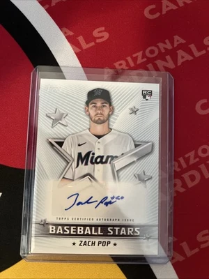 2022 Topps Series 1 - Baseball Stars Autographs Zach Pop #BSA-ZP (AU, RC) - Image 1 of 2