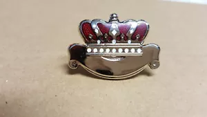 Chrysler Crown Medallion Stamped & Cloisonne Glass Fired 1940s - Picture 1 of 3