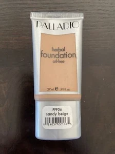 NEW! SEALED! PALLADIO OIL-FREE ( PFF06 SANDY BEIGE ) HERBAL FOUNDATION - Picture 1 of 2