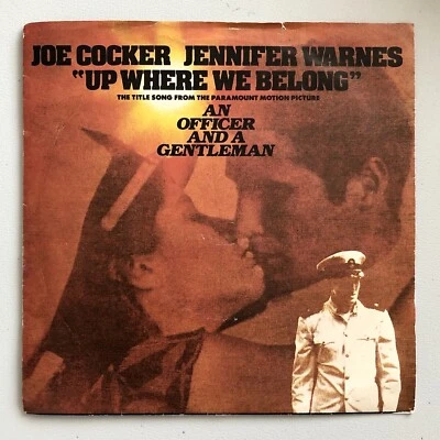 JOE COCKER & JENNIFER WARNES Up Where We Belong 7" 45rpm UK PS VG/EX - Image 1 of 4
