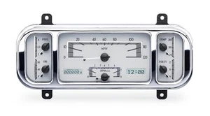 Dakota Digital 37 38 Chevy Car Analog Gauge System Silver White Kit VHX-37C-S-W - Picture 1 of 5
