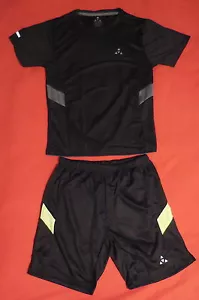 Balance Tech Men Active Tee & Short Small Black/Black Set of 2 Size Small New - Picture 1 of 4