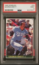 1985 Donruss # 53 George Brett - PSA 9