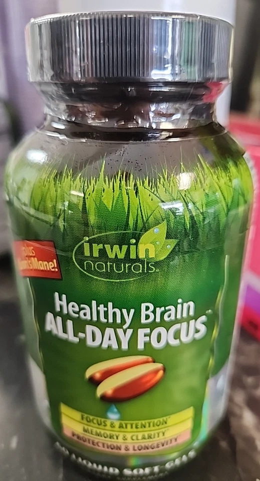 Irwin Naturals Healthy Brain All-Day Focus 60 cápsulas blandas líquidas Foto 1 de 3