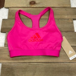 Adidas NWT Don't Rest Alphaskin Bra Team Real Magenta/Vivid Red Size XS - Picture 1 of 4