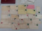 24 Antique American 1880s Postal Covers Great Cancels & Stamps Postal History 
