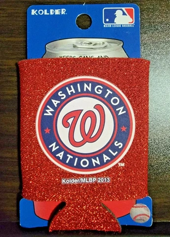 Washington Nationals Insulated Can Cover Neoprene Licensed MLB Logo Red Cover