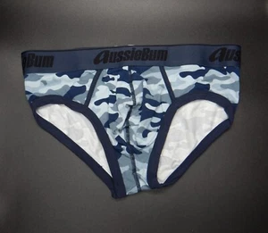 Aussiebum Men's Camo Chaos Underwear Brief Size L XL Blue NWT - Picture 1 of 5