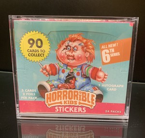 Sealed Horrorible Kids 6th Series 24 Pack Box W/ Printing Plate Mark Pingitore