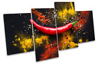 Hot Chilli Powder Spices Kitchen Picture Multi Canvas Wall Art Print Red