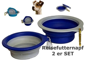 2er Set Reisenapf Hundenapf Futternapf Wassernapf Outdoor Reisezubehör - Bild 1 von 4