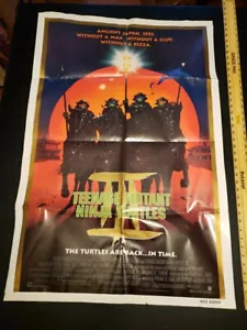 Teenage Mutant Ninja Turtles III 3- original movie poster 27x41 1993 Folded (24F - Picture 1 of 24