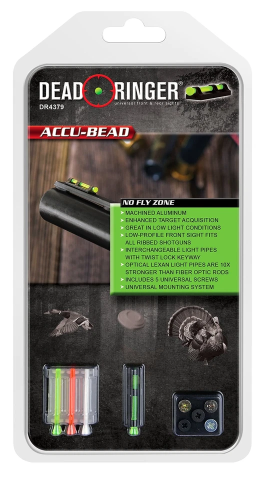 Mira de escopeta delantera universal Dead Ringer Accu Bead con luz intercambiable... Foto 1 de 4