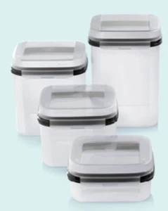 SALE!Tupperware Modular Mate Signature Line 1 2 3 & 4 w/Hinged Tops Containers - Picture 1 of 1