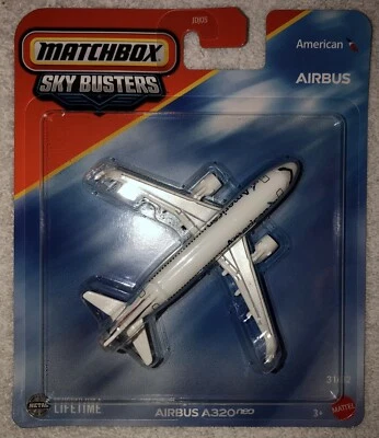 Matchbox Sky Busters American Airlines Airbus A320 Neo New USPS 2025 Release - Image 1 of 2