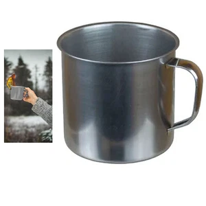 1 Pc 550 ML Travel Coffee Mug Stainless Steel Cup Tea Drink Handle Portable - Picture 1 of 1